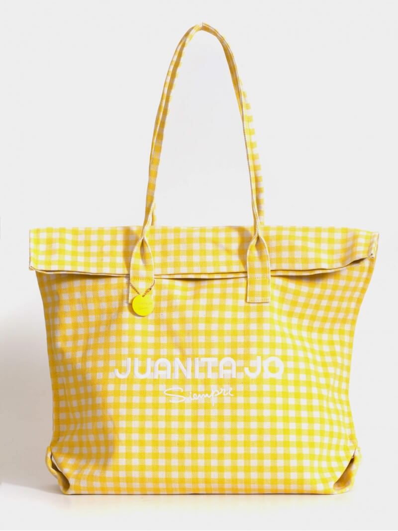 Bolso de playa grande amarillo Amalfi