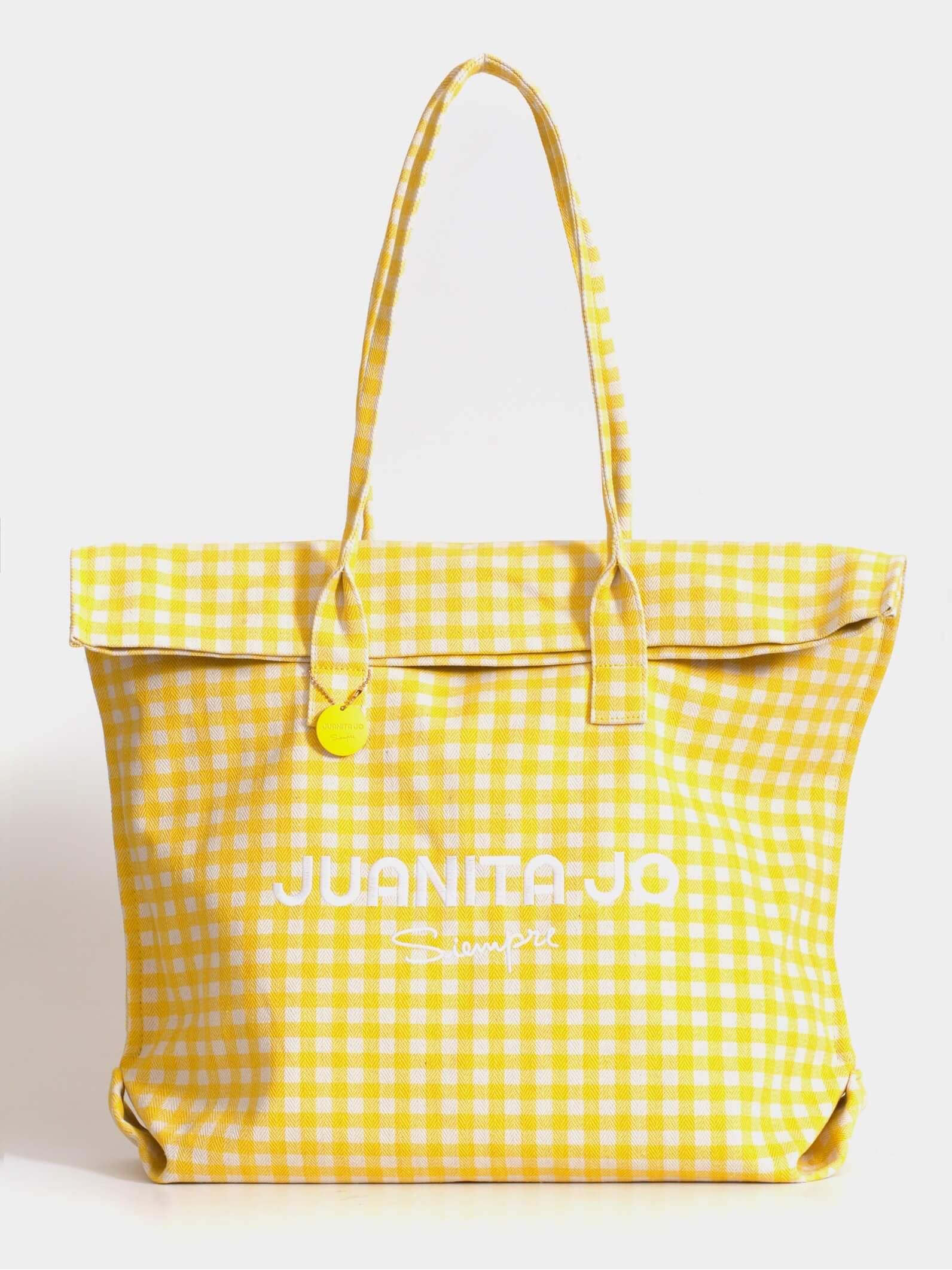 Bolso de playa grande amarillo Amalfi