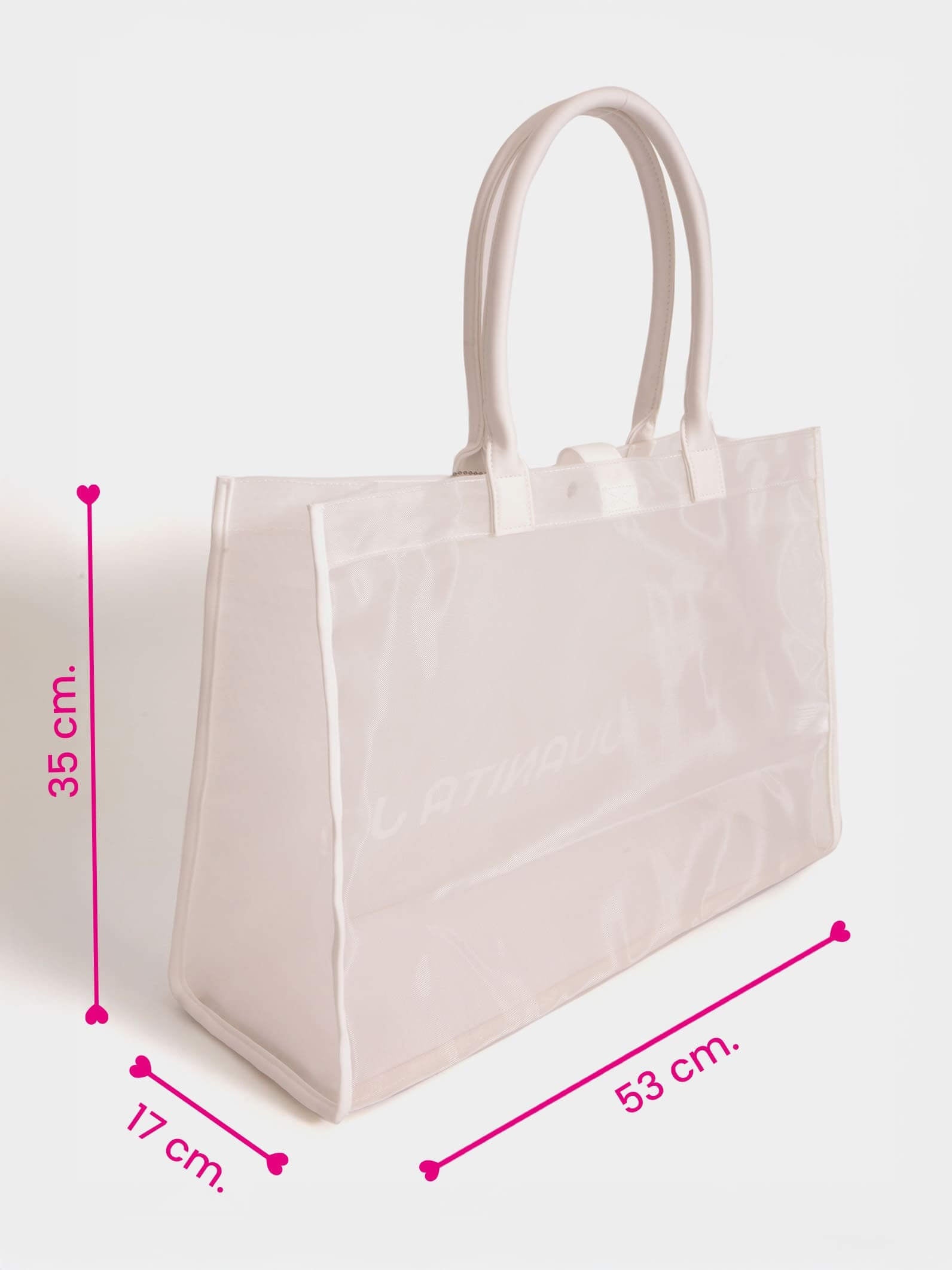 Bolso de playa blanco Nissi