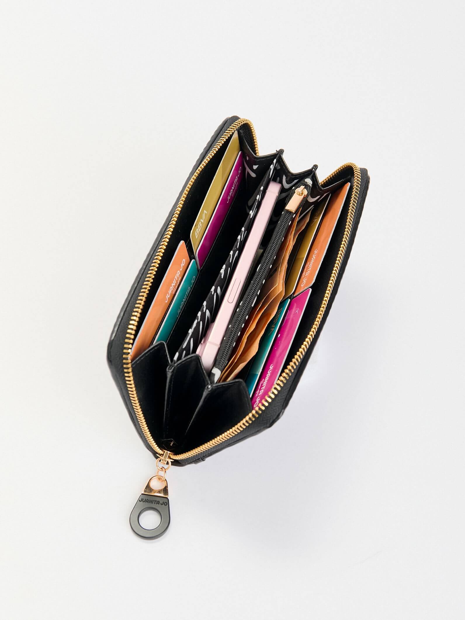 Billetera negra canalé