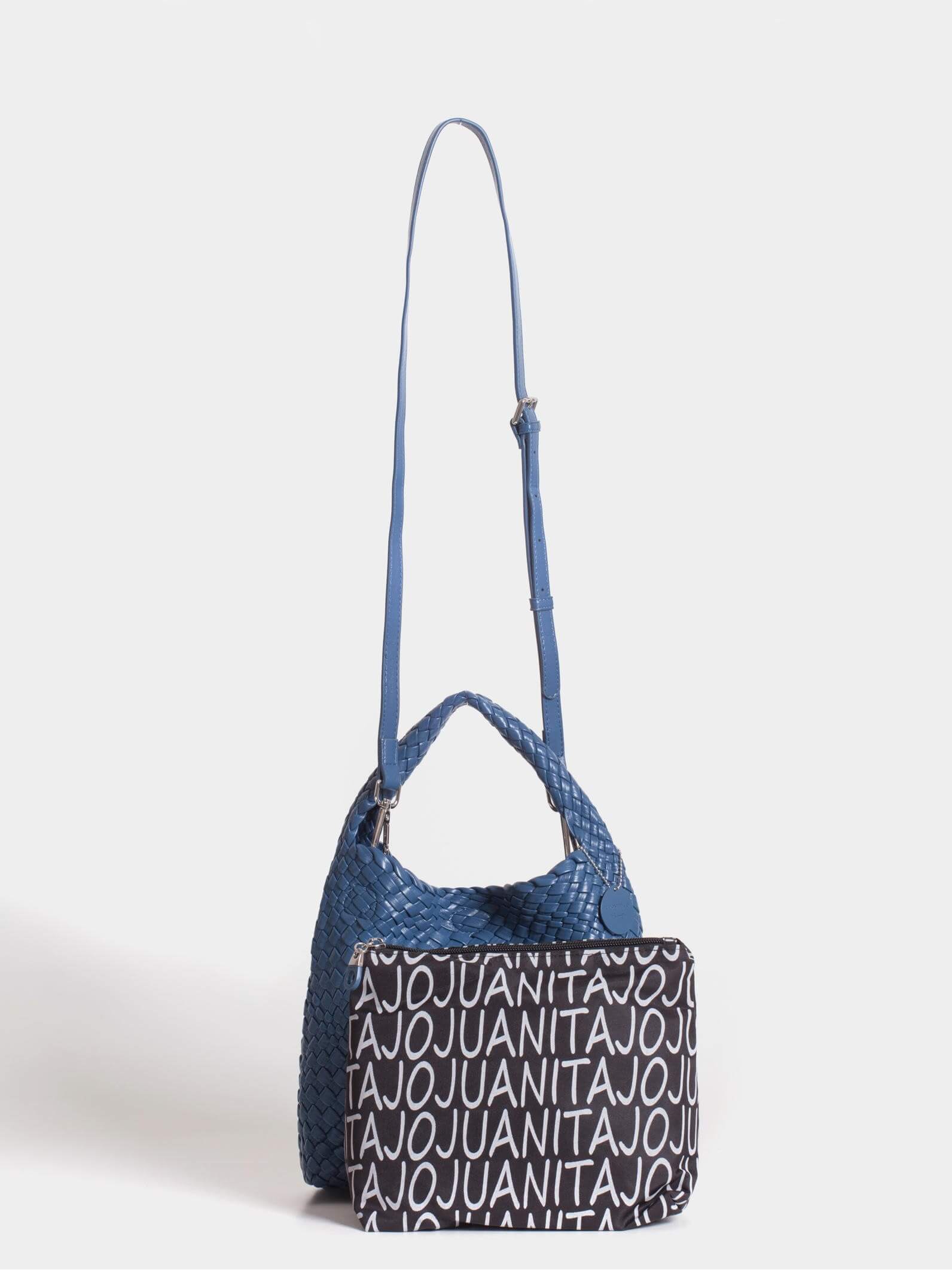 Cartera Azul Chica Lazo