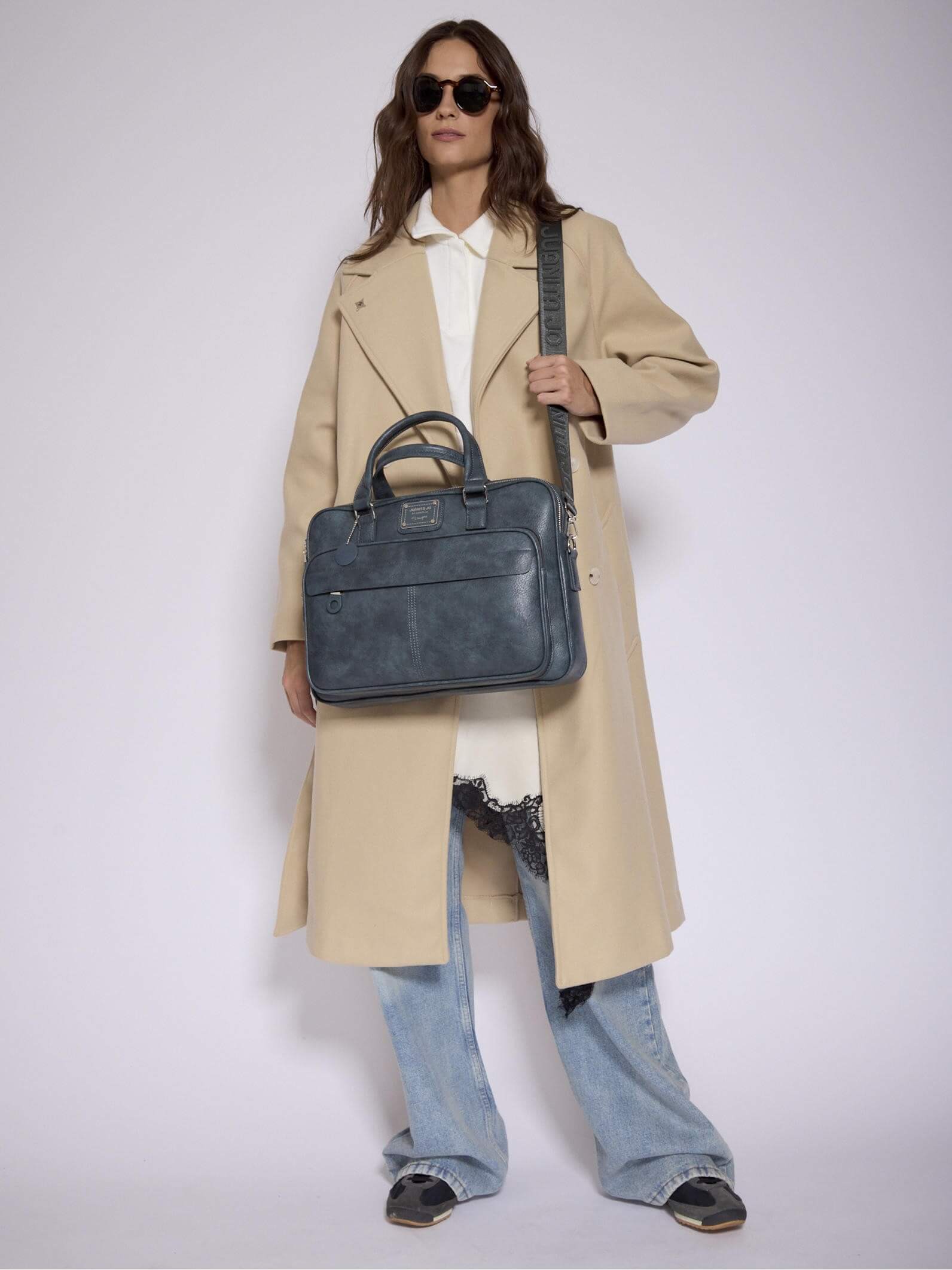 Maletín porta Notebook Azul Boss Slim