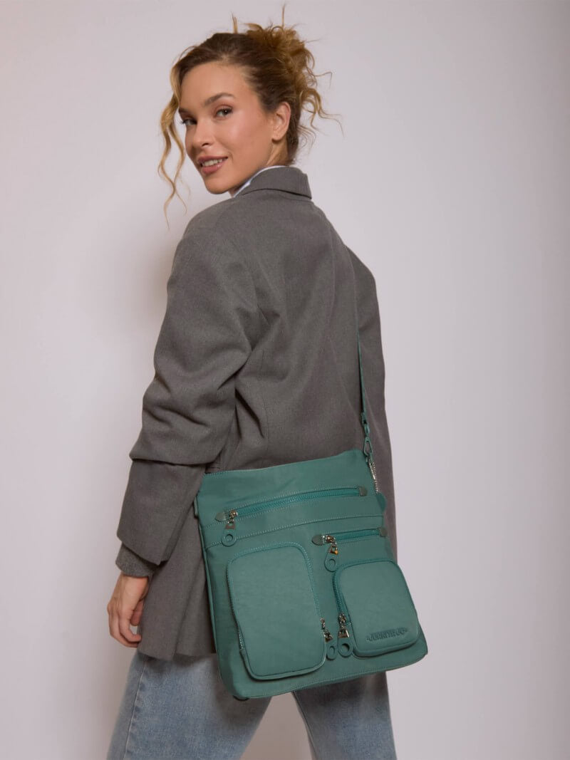 Mochila y Bandolera Verde2 en 1 Atlas